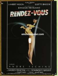 m175 RENDEZ-VOUS French 15x20 movie poster '85 French sexploitation!