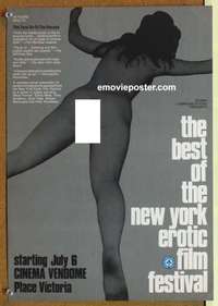 m016 BEST OF THE NEW YORK EROTIC FILM FESTIVAL Canadian movie poster '70