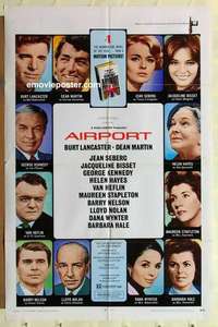 n052 AIRPORT one-sheet movie poster '70 Burt Lancaster, Dean Martin