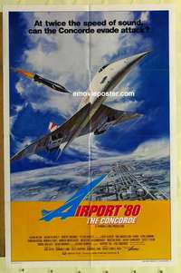 n406 CONCORDE: AIRPORT '79 style B int'l one-sheet movie poster '79 Wagner