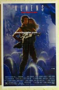 n063 ALIENS one-sheet movie poster '86 James Cameron, Sigourney Weaver