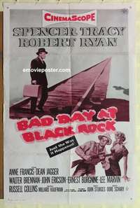 n126 BAD DAY AT BLACK ROCK one-sheet R62 Spencer Tracy