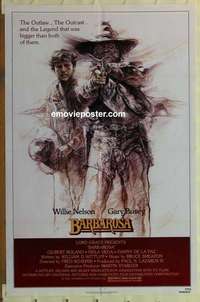 n133 BARBAROSA one-sheet movie poster '82 Willie Nelson, Gary Busey