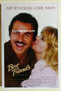 n164 BEST FRIENDS one-sheet movie poster '82 Burt Reynolds, Goldie Hawn