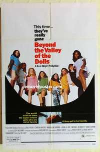 n172 BEYOND THE VALLEY OF THE DOLLS one-sheet movie poster '70 Russ Meyer