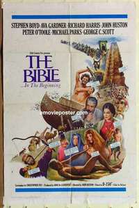 n174 BIBLE one-sheet movie poster '67 John Huston, Stephen Boyd