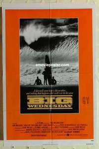 n182 BIG WEDNESDAY int'l one-sheet movie poster '78 Vincent, surfing!