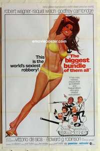 n184 BIGGEST BUNDLE OF THEM ALL one-sheet movie poster '68 Raquel Welch