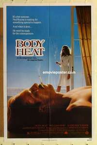 n217 BODY HEAT one-sheet movie poster '81 William Hurt, Turner, Crenna
