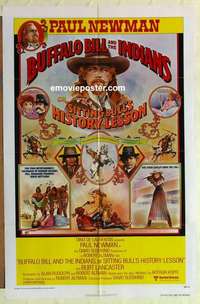 n256 BUFFALO BILL & THE INDIANS one-sheet movie poster '76 Paul Newman