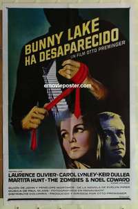 n261 BUNNY LAKE IS MISSING Spanish/U.S. one-sheet movie poster '65 different image!