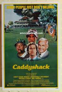n271 CADDYSHACK one-sheet movie poster '80 Chevy Chase, Dangerfield