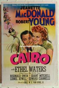 n272 CAIRO style C one-sheet movie poster '42 Jeanette MacDonald, Young
