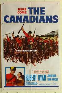 n283 CANADIANS one-sheet movie poster '61 Robert Ryan, John Dehner