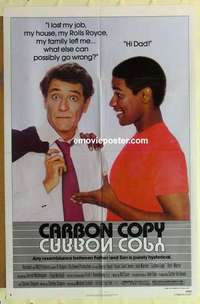 n299 CARBON COPY one-sheet movie poster '81 first Denzel Washington!