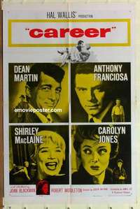 n300 CAREER one-sheet movie poster '59 Dean Martin, Tony Franciosa