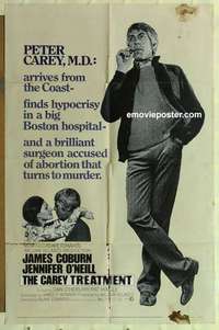 n303 CAREY TREATMENT one-sheet movie poster '72 James Coburn, O'Neill