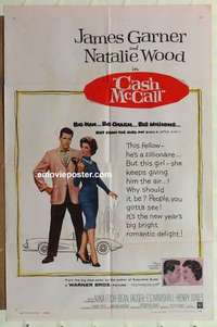 n313 CASH McCALL one-sheet movie poster '60 James Garner, Natalie Wood