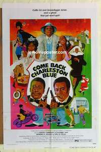 n387 COME BACK CHARLESTON BLUE style B one-sheet movie poster '72 Cambridge