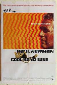 n417 COOL HAND LUKE one-sheet movie poster '67 Paul Newman classic!