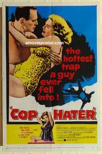 n418 COP HATER one-sheet movie poster '58 Robert Loggia, O'Loughlin