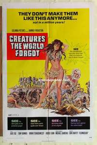 n440 CREATURES THE WORLD FORGOT one-sheet movie poster '71 sexy Julie Ege!