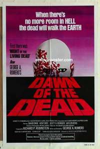 n475 DAWN OF THE DEAD one-sheet movie poster '79 George Romero original!