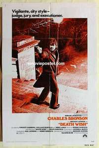 n493 DEATH WISH one-sheet movie poster '74 Charles Bronson, Michael Winner