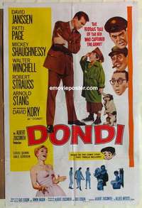 n531 DONDI one-sheet movie poster '61 David Janssen, Walter Winchell