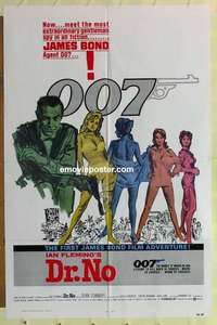 n544 DR NO one-sheet movie poster R80 Sean Connery IS James Bond!