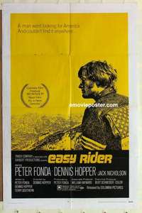 n566 EASY RIDER one-sheet movie poster '69 Peter Fonda, Dennis Hopper