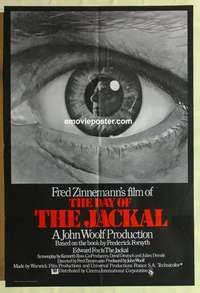 n479 DAY OF THE JACKAL English one-sheet movie poster '73 classic image!