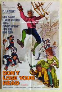 n537 DON'T LOSE YOUR HEAD English one-sheet movie poster '67 Carry On!