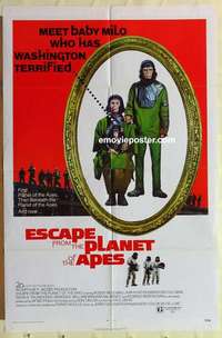 n595 ESCAPE FROM THE PLANET OF THE APES one-sheet movie poster '71 McDowall