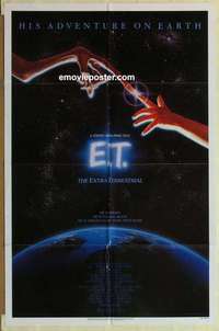 n597 ET one-sheet movie poster '82 Steven Spielberg, Drew Barrymore