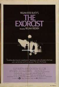 n610 EXORCIST int'l one-sheet movie poster '74 William Friedkin, Von Sydow
