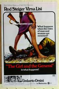n773 GIRL & THE GENERAL one-sheet movie poster '67 Rod Steiger, Lisi