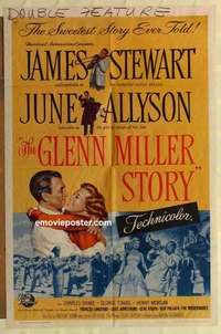 n792 GLENN MILLER STORY one-sheet movie poster R60 James Stewart, Allyson