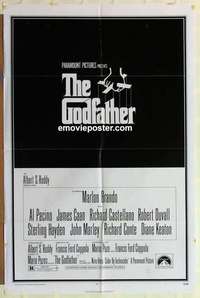 n800 GODFATHER one-sheet movie poster '72 Francis Ford Coppola classic!