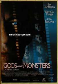 n804 GODS & MONSTERS one-sheet movie poster '98 James Whale biography!