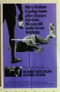n810 GOING HOME one-sheet movie poster '71 Robert Mitchum, Vaccaro