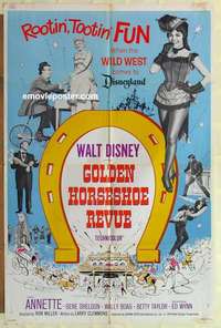 n815 GOLDEN HORSESHOE REVIEW one-sheet movie poster '64 sexy Annette!