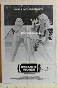 n848 GREAT TEXAS DYNAMITE CHASE one-sheet movie poster '76 Dynamite Women!