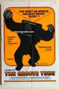 n859 GROOVE TUBE one-sheet movie poster '74 Ken Shapiro parody!