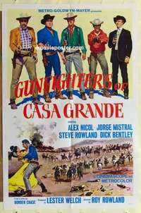 n868 GUNFIGHTERS OF CASA GRANDE one-sheet movie poster '64 Alex Nicol