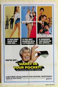 n904 HARRY IN YOUR POCKET one-sheet movie poster '73 Coburn, Van Devere