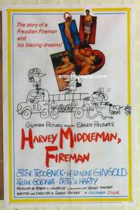 n906 HARVEY MIDDLEMAN, FIREMAN one-sheet movie poster '65 Freudian sex!
