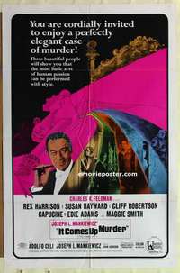 n968 HONEY POT style C one-sheet movie poster '67 It Comes Up Murder!