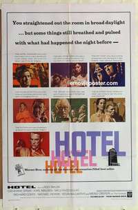 n989 HOTEL one-sheet movie poster '67 Arthur Hailey, Rod Taylor