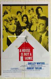 n994 HOUSE IS NOT A HOME one-sheet movie poster '64 Shelley Winters